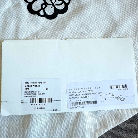 Alexander McQUEEN slip-on sandals, leather, 2’ heel, like new, black, US 7.5 - Picture 4 of 10